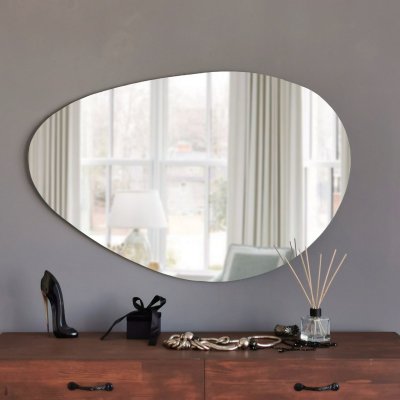 Porto spegel 76x50 cm - Svart