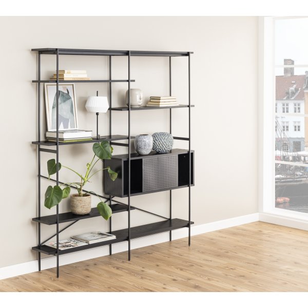 Bibliothque Angus 188 cm - Noir