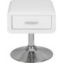 Comfort sngbord - Vit (Hgglans)/Krom