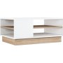 Camilla soffbord 90 x 60 cm - Ek/vit