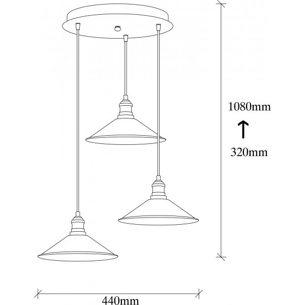 Berkeley taklampa 250-S2 - Svart Berkeley taklampa 250-S2 - Svart