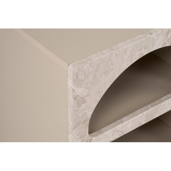 Table de chevet Liva - Travertin Table de chevet Liva - Travertin