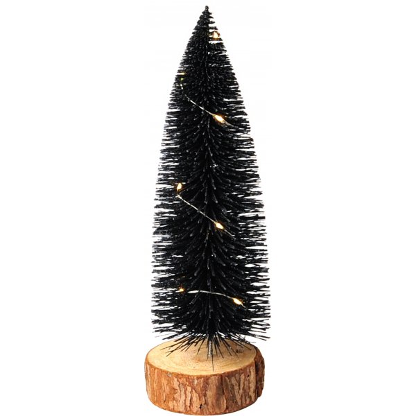 Trafalgar dekortr�d�med LED-ljus - Svart