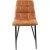 Chaise Eksj en microfibre Cognac + Pieds de meubles