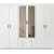 Armoire Lavinia 210 x 50 x 210 cm - Blanc