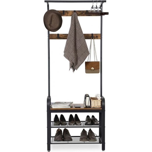 Meuble d'entrée Furir 72 cm - Marron/noir Meuble d'entrée Furir 72 cm - Marron/noir