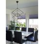 Cubes taklampa - Svart/krom