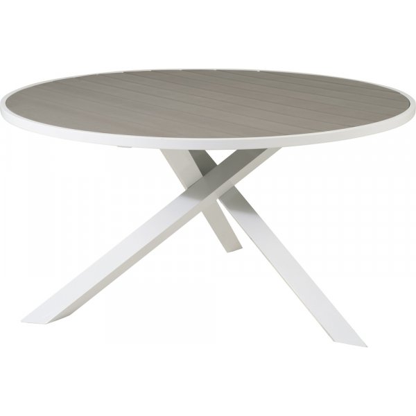 Parma matbord 140 cm - Gr/Vit