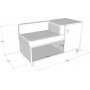 Anzer sittbnk - Valnt/antracit