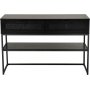 Raffels konsolbord 120 cm - Svart rotting