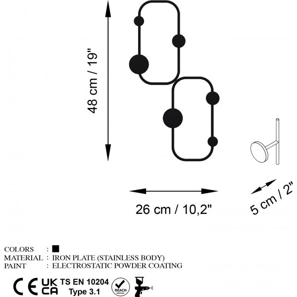 Cintre Coccinelle - Noir Cintre Coccinelle - Noir