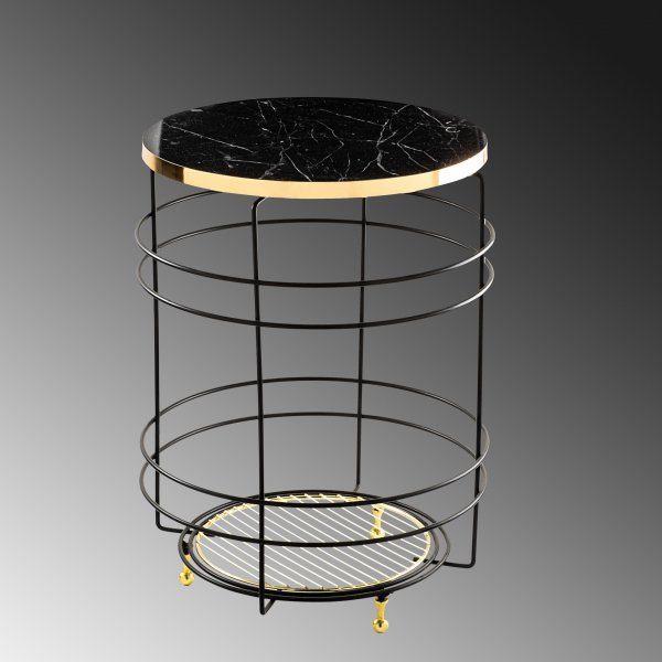 Vela 6 bijzettafel - Zwart Vela 6 bijzettafel - Zwart