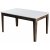 Milan eettafel 145 x 88 cm - Wit/walnoot