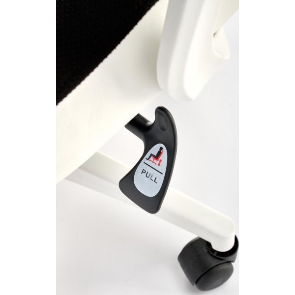 Chaise de bureau Erika - Blanc/noir Chaise de bureau Erika - Blanc/noir