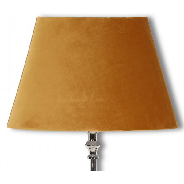 Velvet lampskrm 23 cm - Guld
