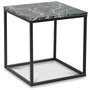 Accent soffbord 50 - Grn marmor / Svart