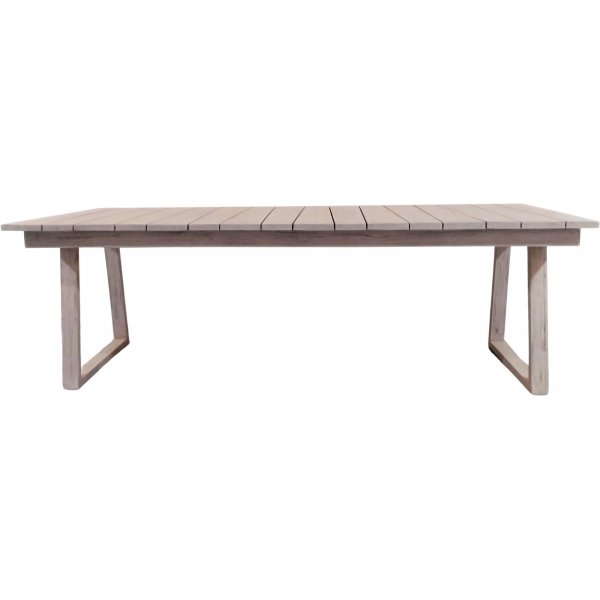 Salt matbord i gr teak - 240x100 cm