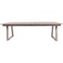 Salt matbord i gr teak - 240x100 cm