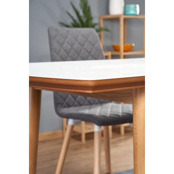 Table à manger Shinra 90-190 cm - Blanc Table à manger Shinra 90-190 cm - Blanc