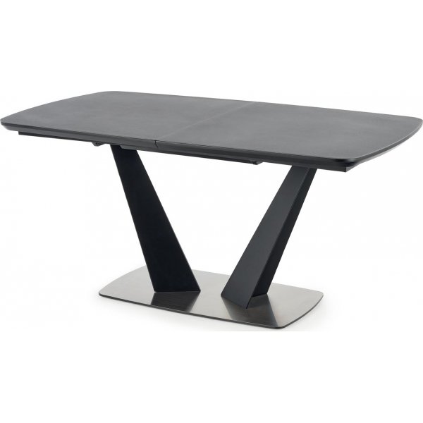 Table à manger Post 160-220 cm - Gris foncé/noir Table à manger Post 160-220 cm - Gris foncé/noir