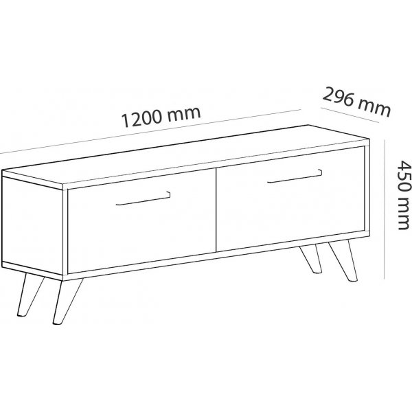 Meuble TV Melisa - Blanc Meuble TV Melisa - Blanc