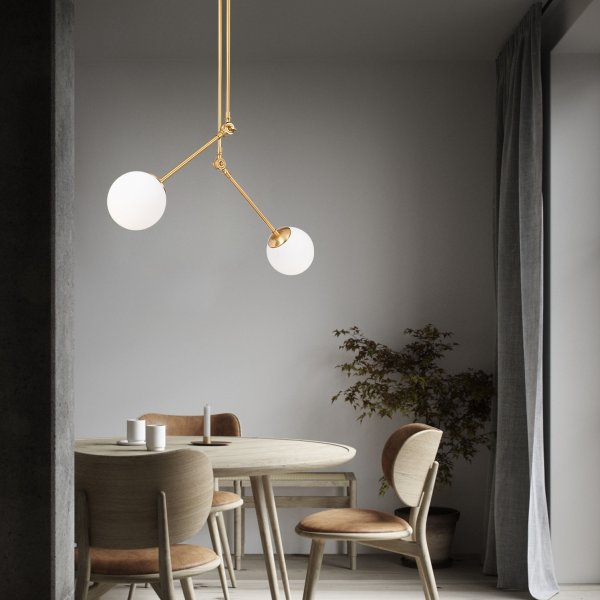 Plafonnier Cambaz 3452 - Dor/blanc