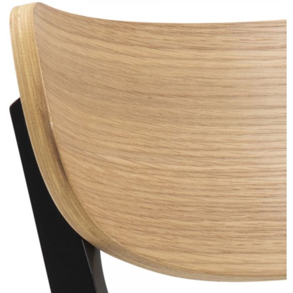 Roxby matstol - Ek/svart Roxby matstol - Ek/svart