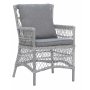 Cafset med 2 stolar och bord 48 x 48 cm gr/rotting - Tor/Provence