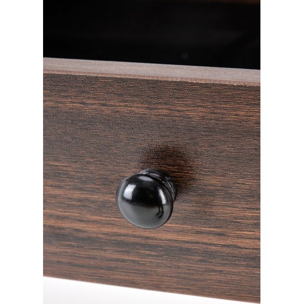 Bureau Tavolin 128x48 cm - Noyer/noir