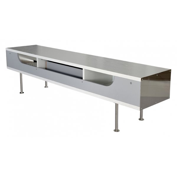 Frank TV-bnk 180 cm - (vitbetsad ekfanr)