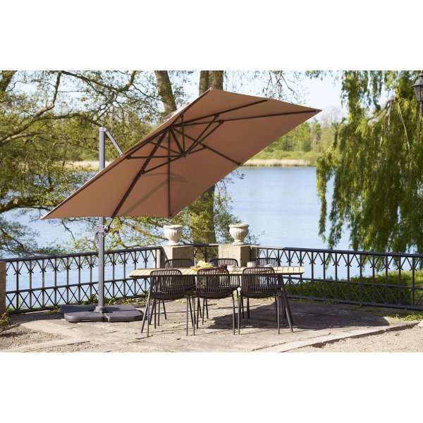 Baza hängparasoll - Sand/Grå Baza hängparasoll - Sand/Grå