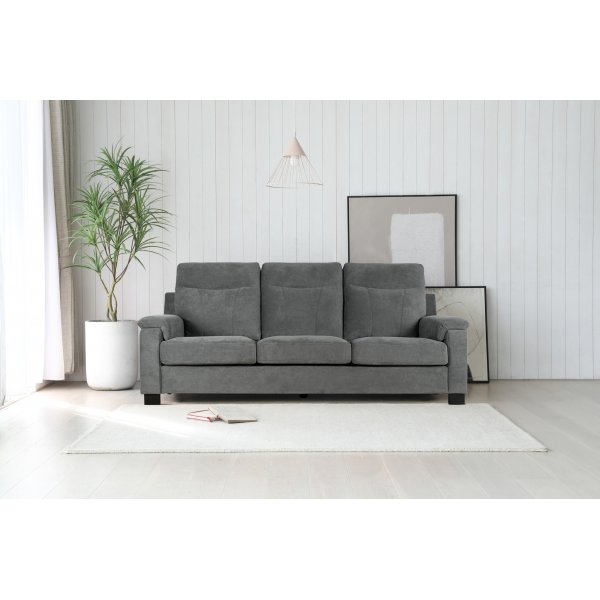 Soffa Atlas med hg rygg - 234 cm + Textilrengring fr mbler