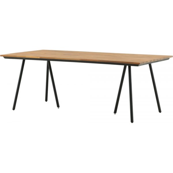 Chan matbord 200 x 100 cm - Svart/Natur Chan matbord 200 x 100 cm - Svart/Natur