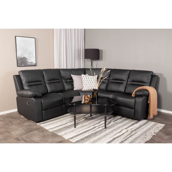 Mozart hrnsoffa (recliner) - Svart PU