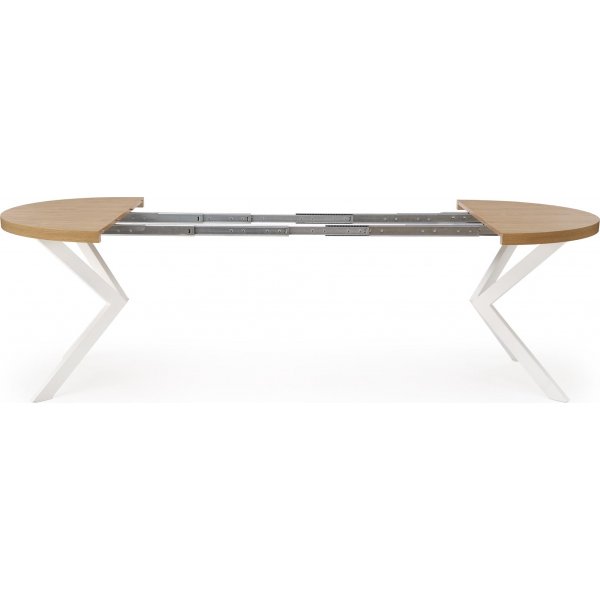 Table  manger Nastro 100-250 cm - Chne/blanc