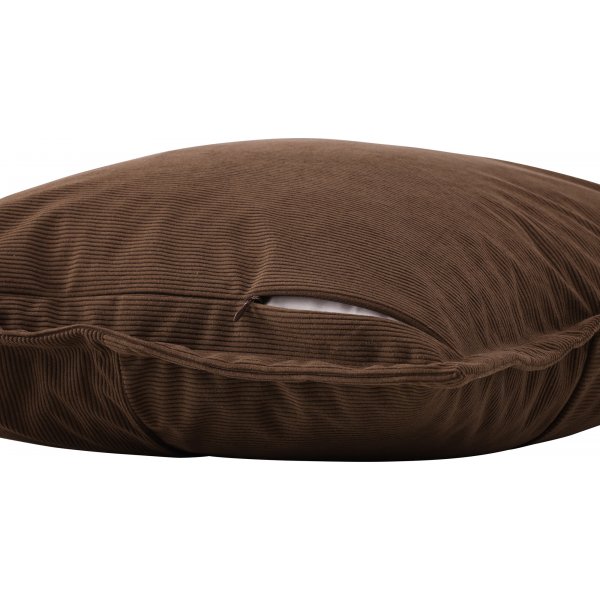 Lykke kussenhoes 50 x 50 cm - Donkerbruin