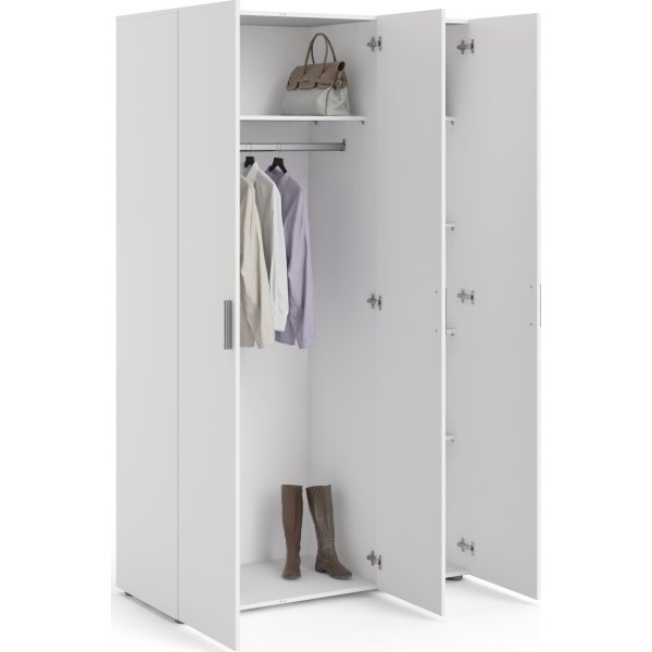 Armoire Pepe à 3 portes - Blanc Armoire Pepe à 3 portes - Blanc