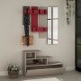 Vesty hallmbel - Ljus mocka/vinrd