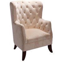 Chesterfield Fåtölj Sir Nelson - Beige Sammet Chesterfield Fåtölj Sir Nelson - Beige Sammet