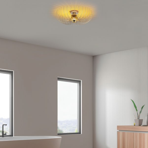 Karson taklampa 56 cm - Guld