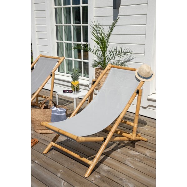 Cane solsäng - Grå/Natur Cane solsäng - Grå/Natur