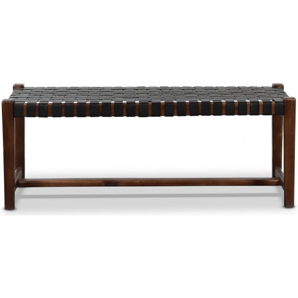 Porto sittb�nk - Svart / Teak