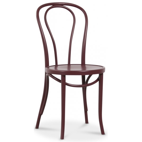 No 18 matstol - Burgundy
