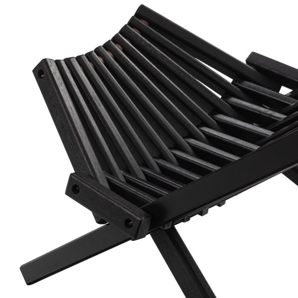 Däckstol svart med nackkudde + Rengöringsmedel för utemöbler Däckstol svart med nackkudde + Rengöringsmedel för utemöbler