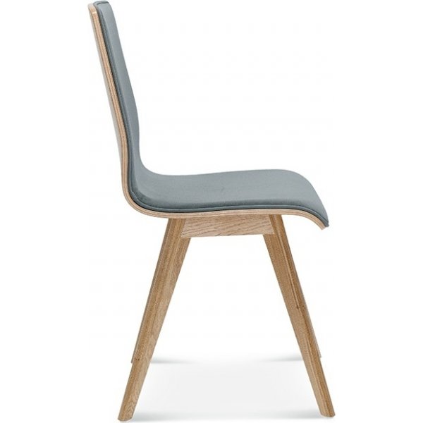 Chaise de salle  manger Cleo avec faade rembourre - Couleur du cadre et du revtement en option