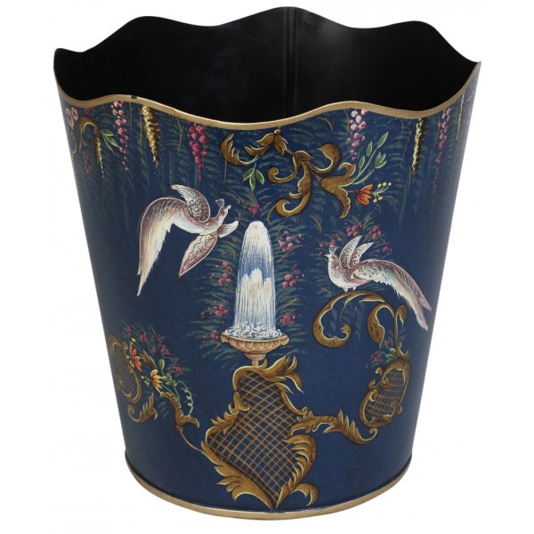 Bird kruka H25 cm - Bl (Handpainted)