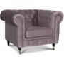Sheffield Chesterfield Ftlj - Rosa (Sammet) + Mbeltassar