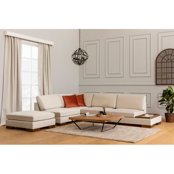 Canapé d'angle tulipe - Beige Canapé d'angle tulipe - Beige