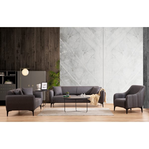 Belissimo 3-sits soffa - Mörkgrå Belissimo 3-sits soffa - Mörkgrå