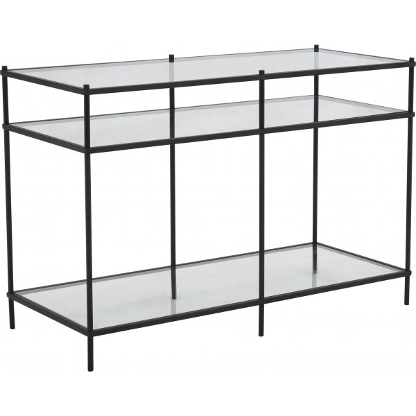 Tiffany Inca Avlastningsbord 107 x 38 cm - Svart + Textilskydd fr mbler